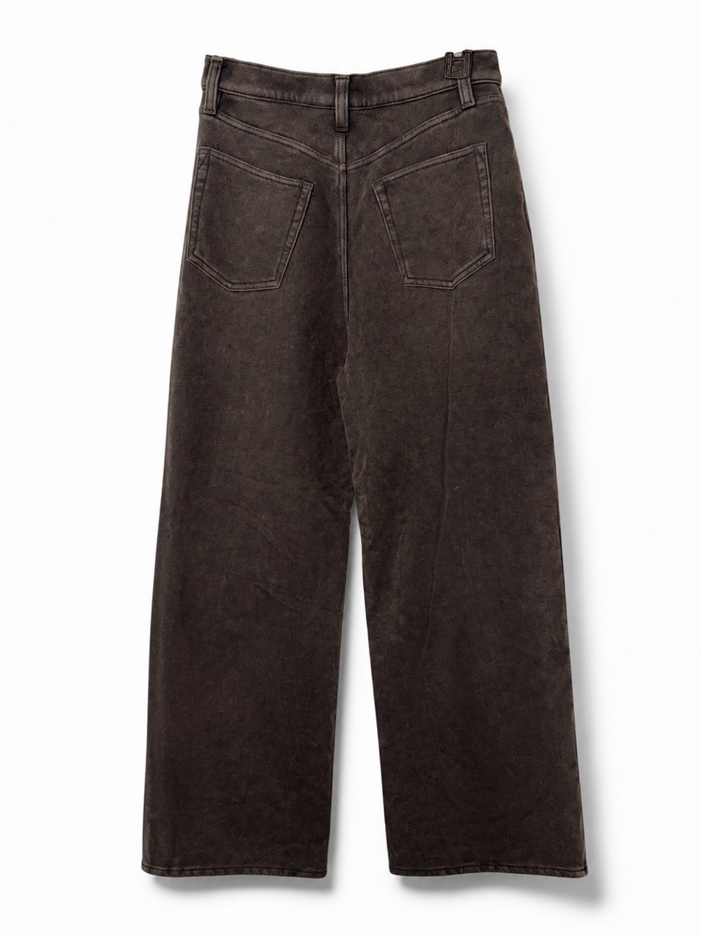GAP Heavyweight French Terry Wide Leg in Washed Black - Picture 3 of 5
